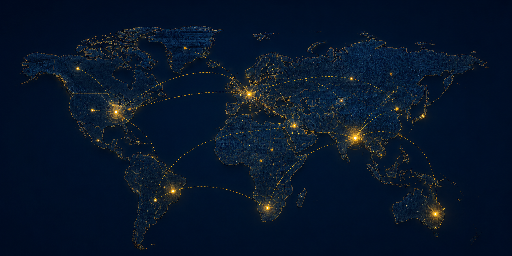 RMRP Global Trade — Worldwide Export Markets Map